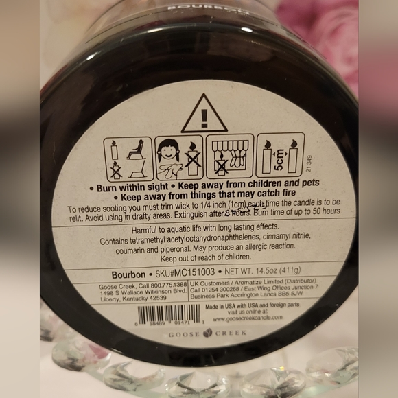 Goosecreek BOURBON Candle w/Lid - Picture 3 of 5